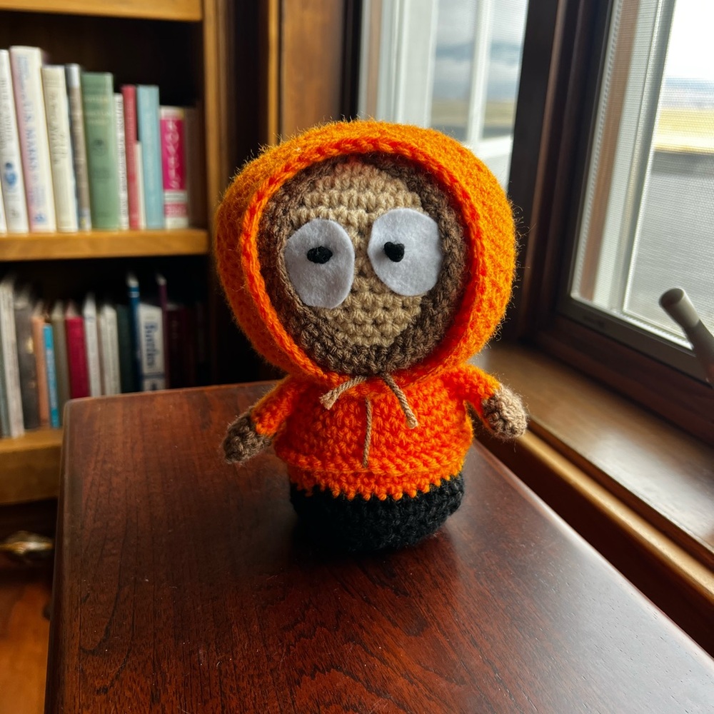 Hand Crocheted Kenny From South Park Stuffed Animal Plushie!